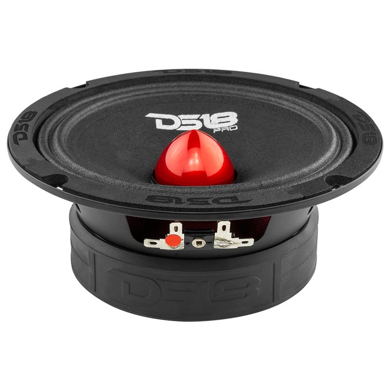 DS18 PRO-GM6.4B Loudspeaker - 6.5", Midrange, Red Aluminum Bullet, 480W Max, 140W RMS, 4 Ohms - Premium Quality Audio Door Speakers for Car or Truck Stereo Sound System (1 Speaker) - Image 5